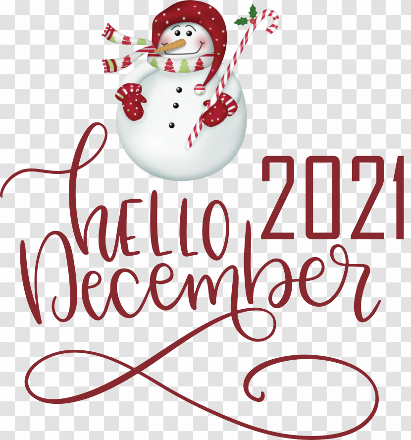 Hello December December Winter Transparent PNG