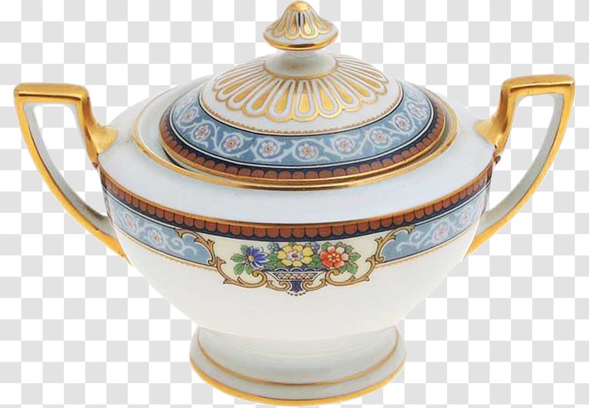Tureen Porcelain Pottery Saucer Teapot - Ceramic Transparent PNG