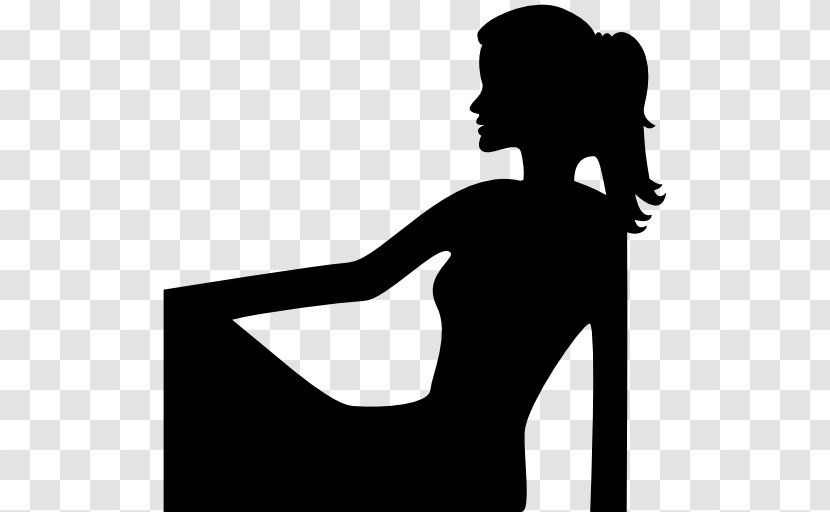 Silhouette Woman Download - Hand Transparent PNG