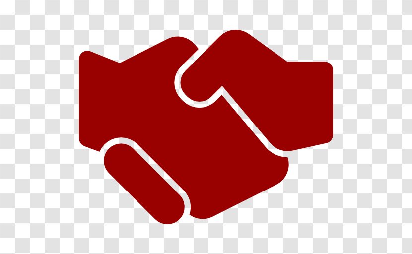 Clip Art Gesture - Red - Hand Shakes Transparent PNG