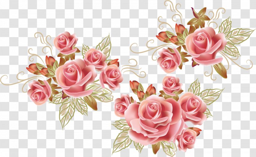 Rose Flower Drawing Pattern - Cut Flowers - Creative Transparent PNG