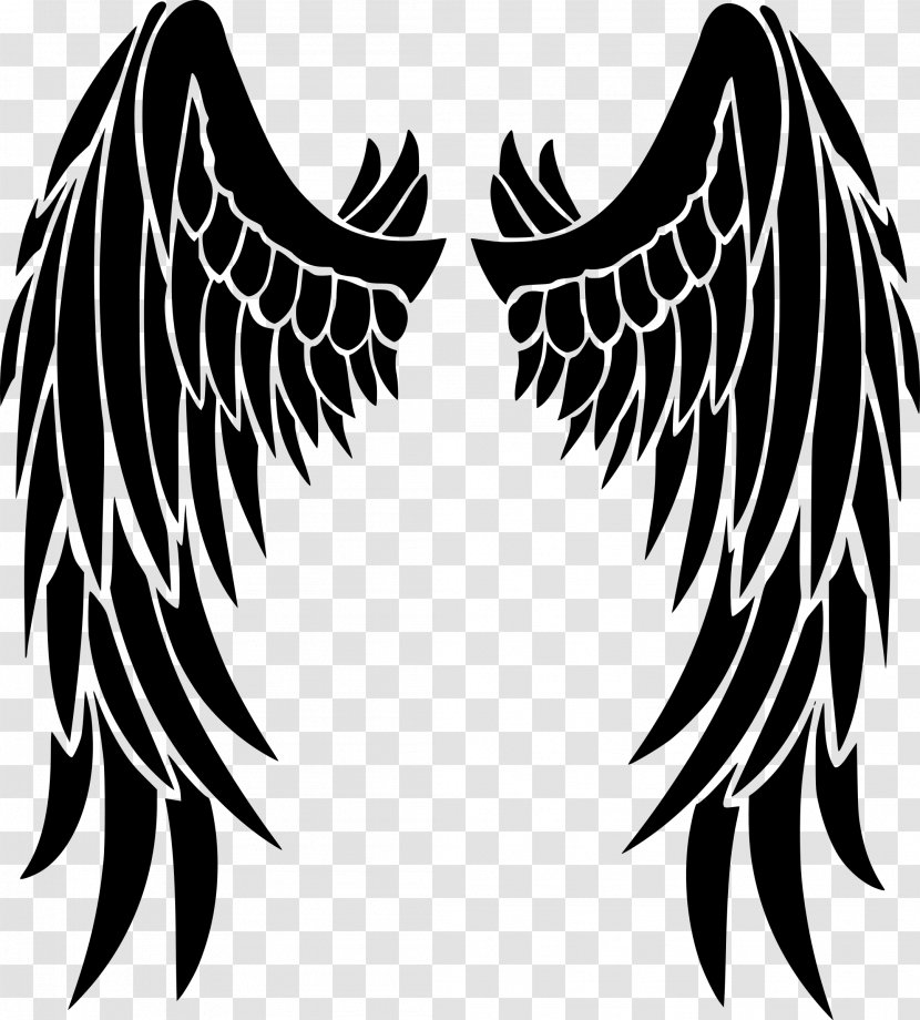 AutoCAD DXF Clip Art - Monochrome Photography - Angel Wings Hd Transparent PNG
