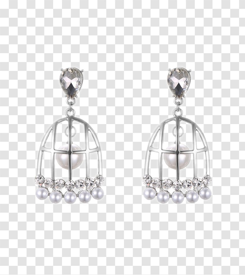 Earring Body Jewellery Silver - CHINESE CLOTH Transparent PNG