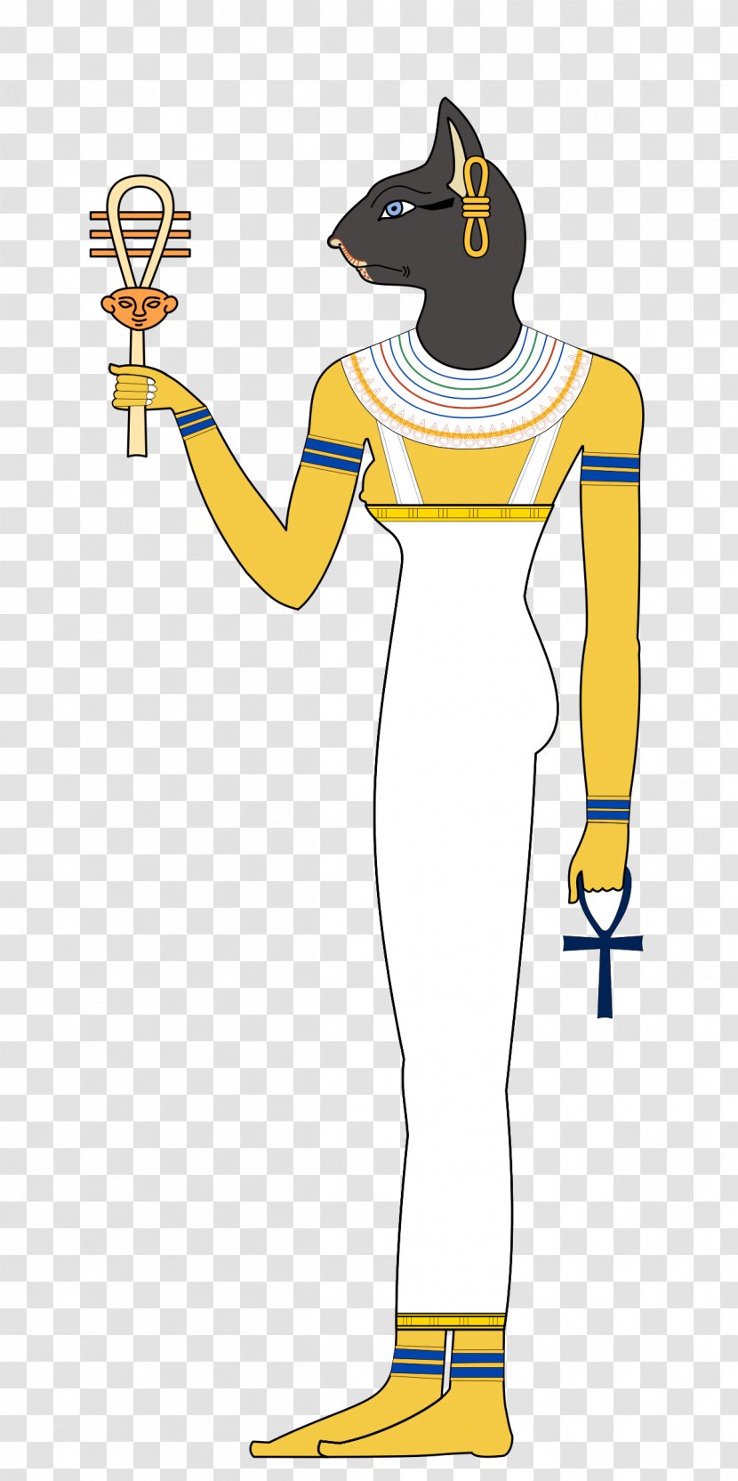 Ancient Egyptian Religion Cat Bastet - White - Anubis Transparent PNG