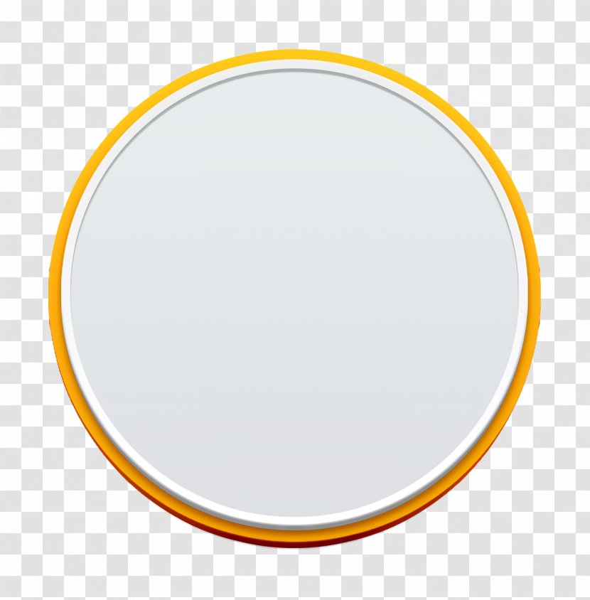 Icon Instagram - Yellow - Tableware Plate Transparent PNG