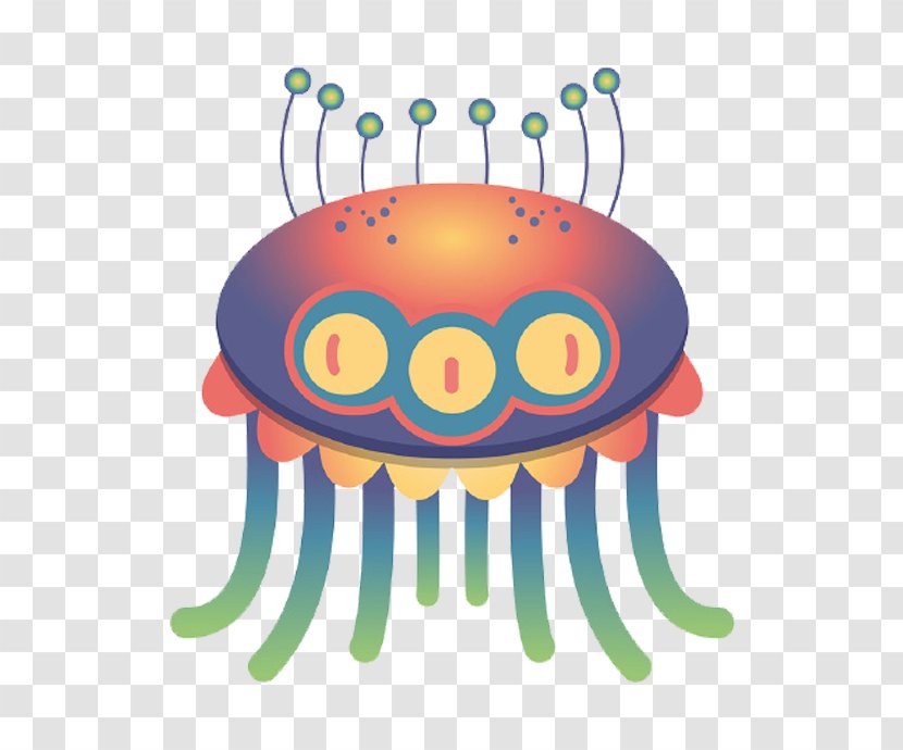Extraterrestrials In Fiction Monster Cartoon Illustration - Graphic Designer - Octopus Alien Transparent PNG