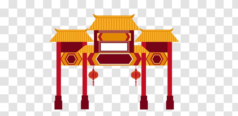 Beijing Hong Kong Blackpool Chinatown, London Chinese Architecture - Furniture - City Gate Tower Transparent PNG