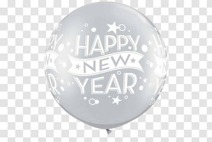 Balloon New Year's Day Eve Party - Wish - Sliver Jubile Year Transparent PNG