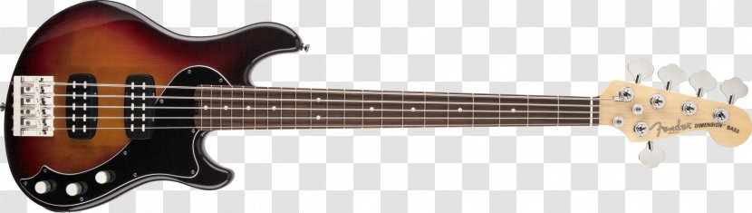 Fender Bass V Guitar Musical Instruments String Transparent PNG