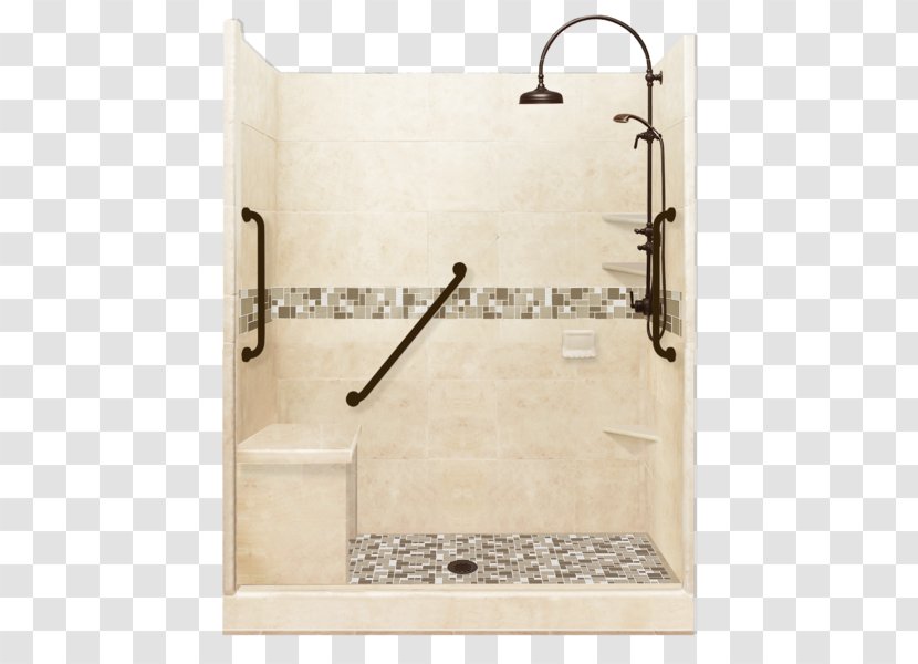 Shower Tap Bathtub Bathroom Tile - Door - Desert Sand Transparent PNG
