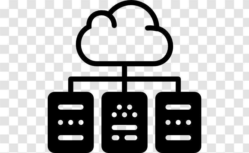 Cloud Computing Service Catalog Computer Servers Storage - Black And White Transparent PNG