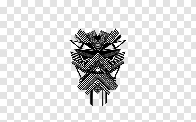 Angle Symmetry - Black And White - Design Transparent PNG
