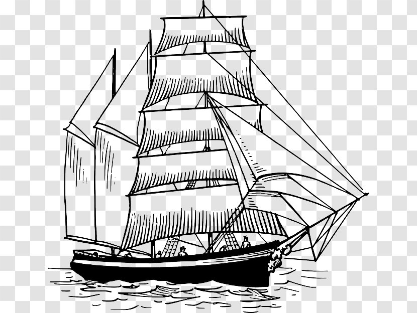 Sailing Ship Sailboat Clip Art - Fluyt Transparent PNG