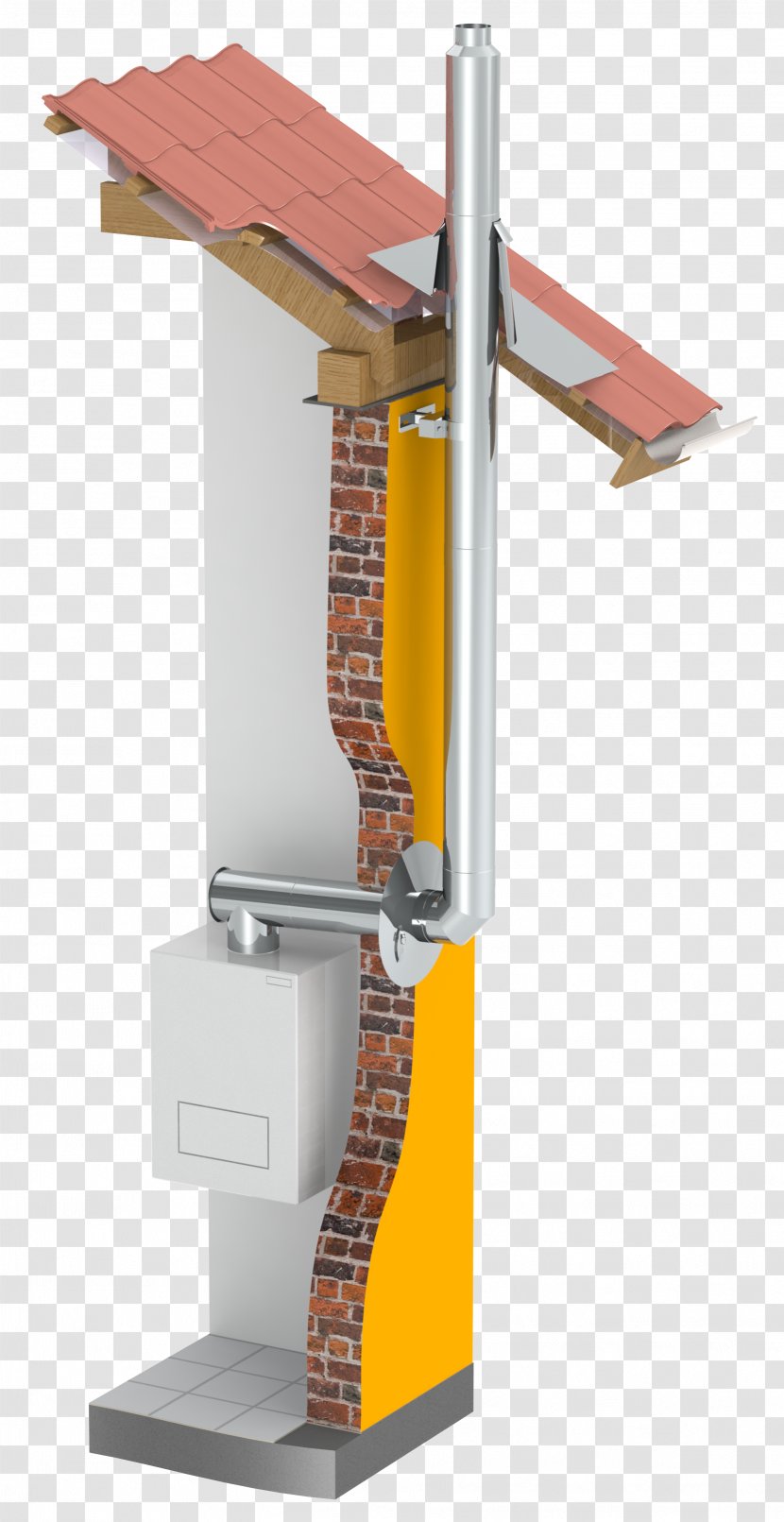 Condensing Boiler Canna Fumaria Chimney Condensation - Fireplace - Dw Software Transparent PNG