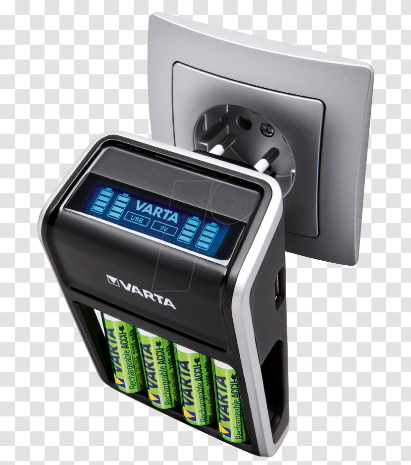Battery Charger VARTA Electric Rechargeable Nickel–metal Hydride - Nickelcadmium - Usb Transparent PNG