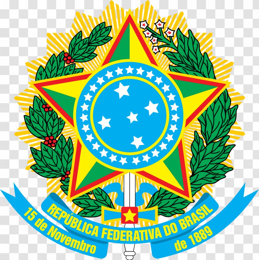 First Brazilian Republic Coat Of Arms Brazil National Emblem Transparent PNG