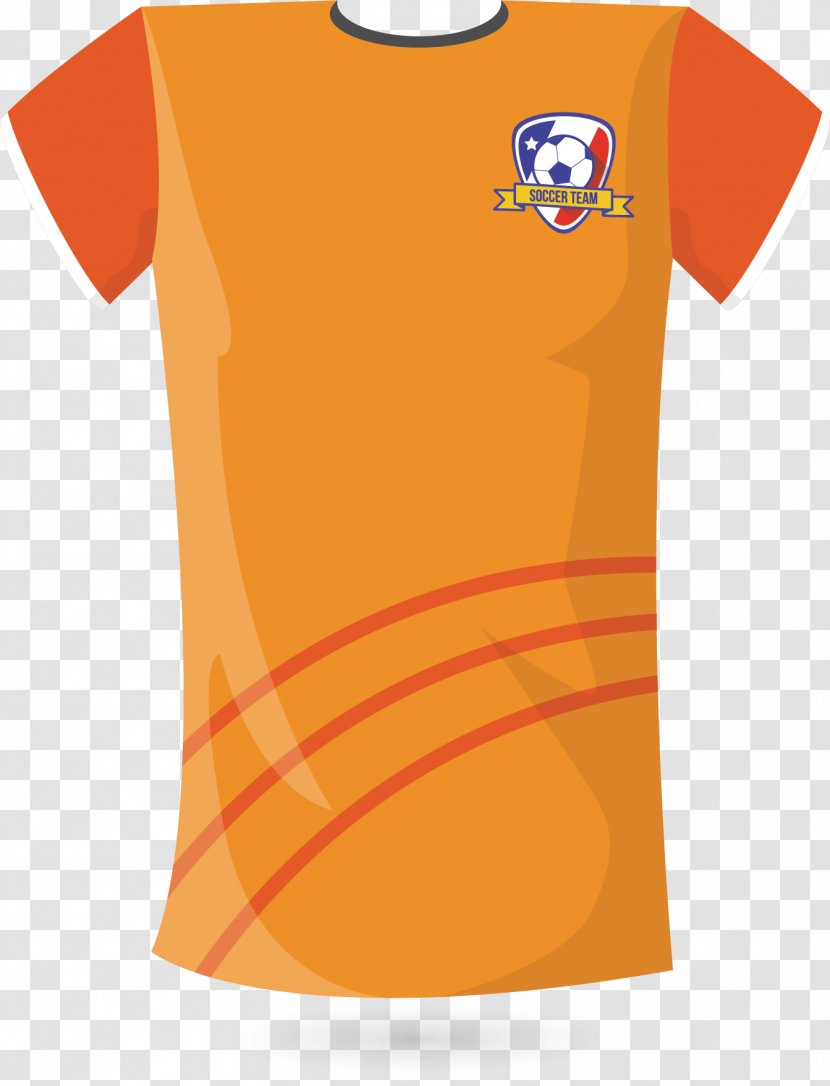 Orange Jerseys Vector - Sleeve - Neck Transparent PNG