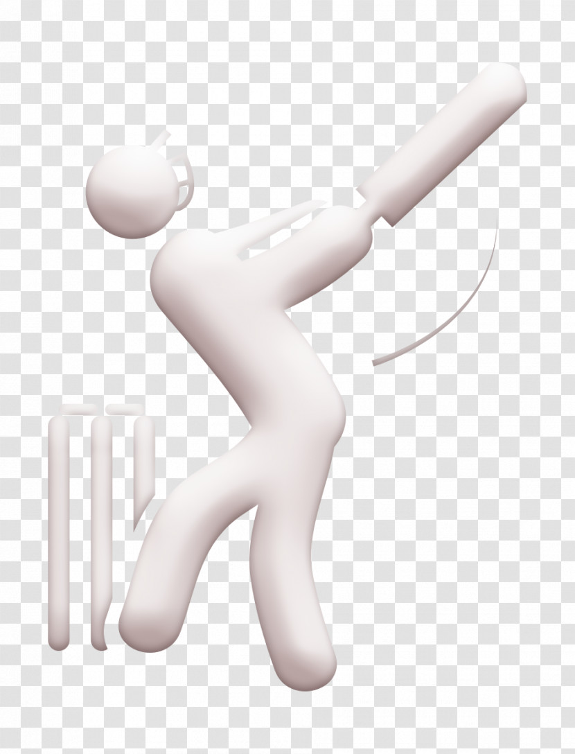 Sports Icon Cricket Player With Bat Icon Humans 2 Icon Transparent PNG