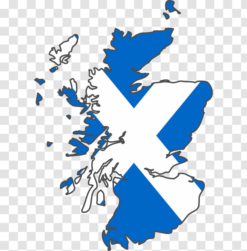 Flag Of Scotland Map Scottish Independence - Wing - Fill Background Transparent PNG