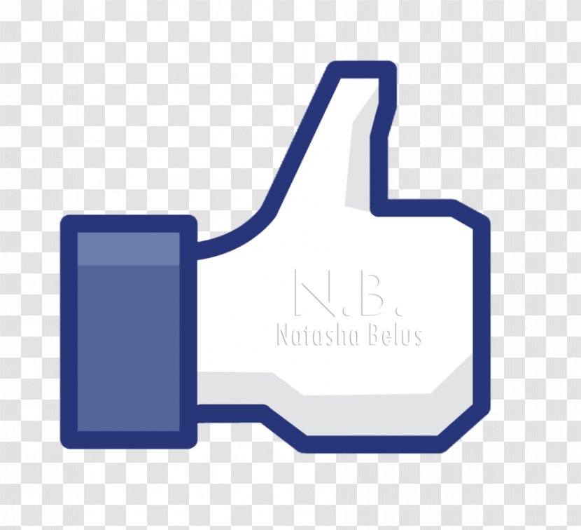Facebook Like Button Clip Art - Blue - Vector Transparent PNG