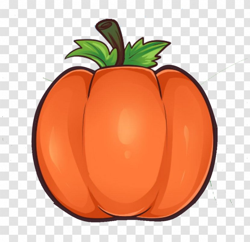 Drawing Pumpkin Halloween Tutorial Jack-o'-lantern - Apple Transparent PNG