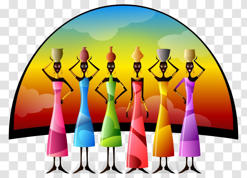 Africa Woman Clip Art - Happiness - African People Cliparts Transparent PNG