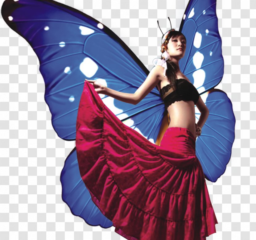 Butterfly Dance - Sea - Dancing Women Transparent PNG