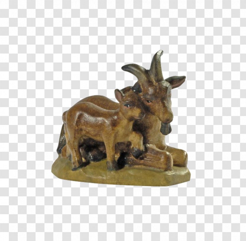 Sheep Herder Sculpture Wood Carving Figurine - Cattle Like Mammal Transparent PNG