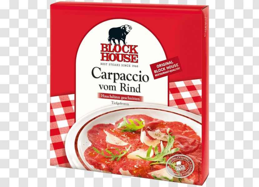 Salami Carpaccio Bresaola Recipe Block House - Beef - Meat Transparent PNG