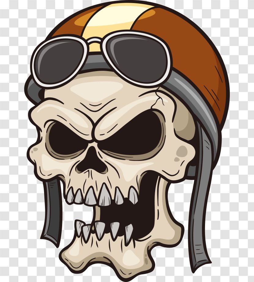 Royalty-free Stock Photography Illustration - Pilot Vector Skull Transparent PNG