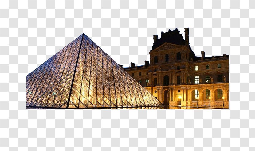 Musxe9e Du Louvre Eiffel Tower Pyramid Museum Travel - Facade - France Transparent PNG