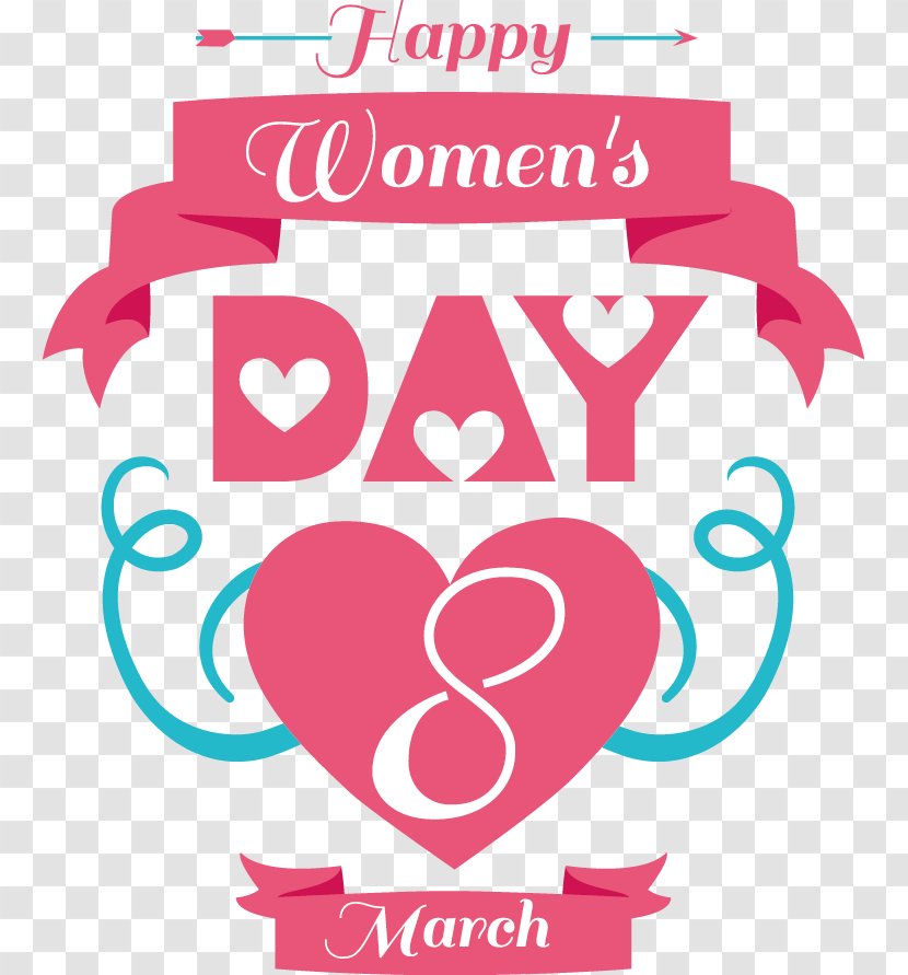 March 8 International Womens Day - Silhouette - Women's Decorative Elements Transparent PNG