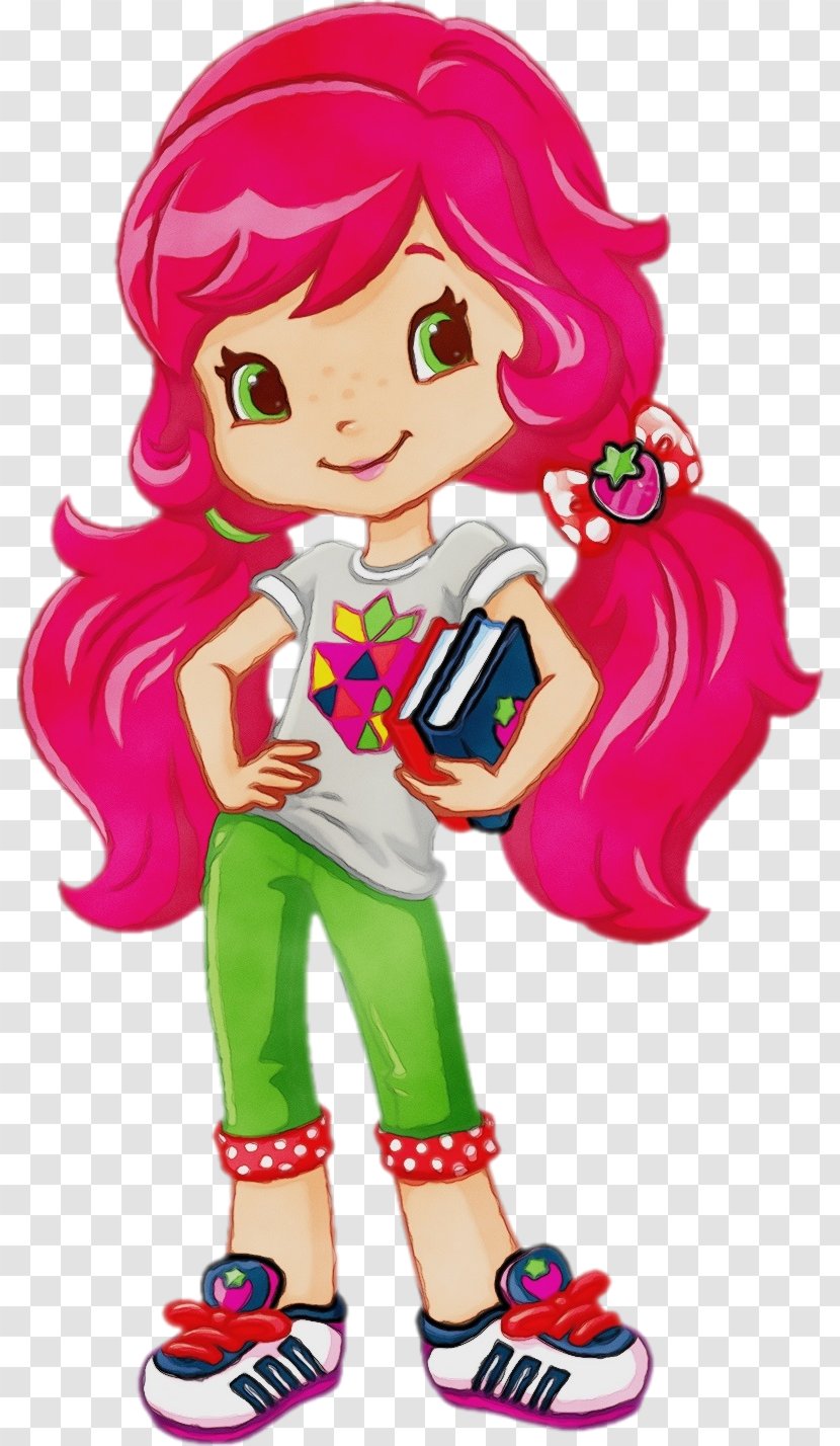 Strawberry Shortcake Cartoon - Fictional Character - Doll Style Transparent PNG