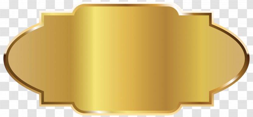 Label Template Clip Art - Gold - Golden Transparent PNG