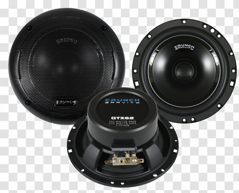 Loudspeaker Vehicle Audio Amplifier Subwoofer Crunch DSX Speaker 2 Coax Transparent PNG