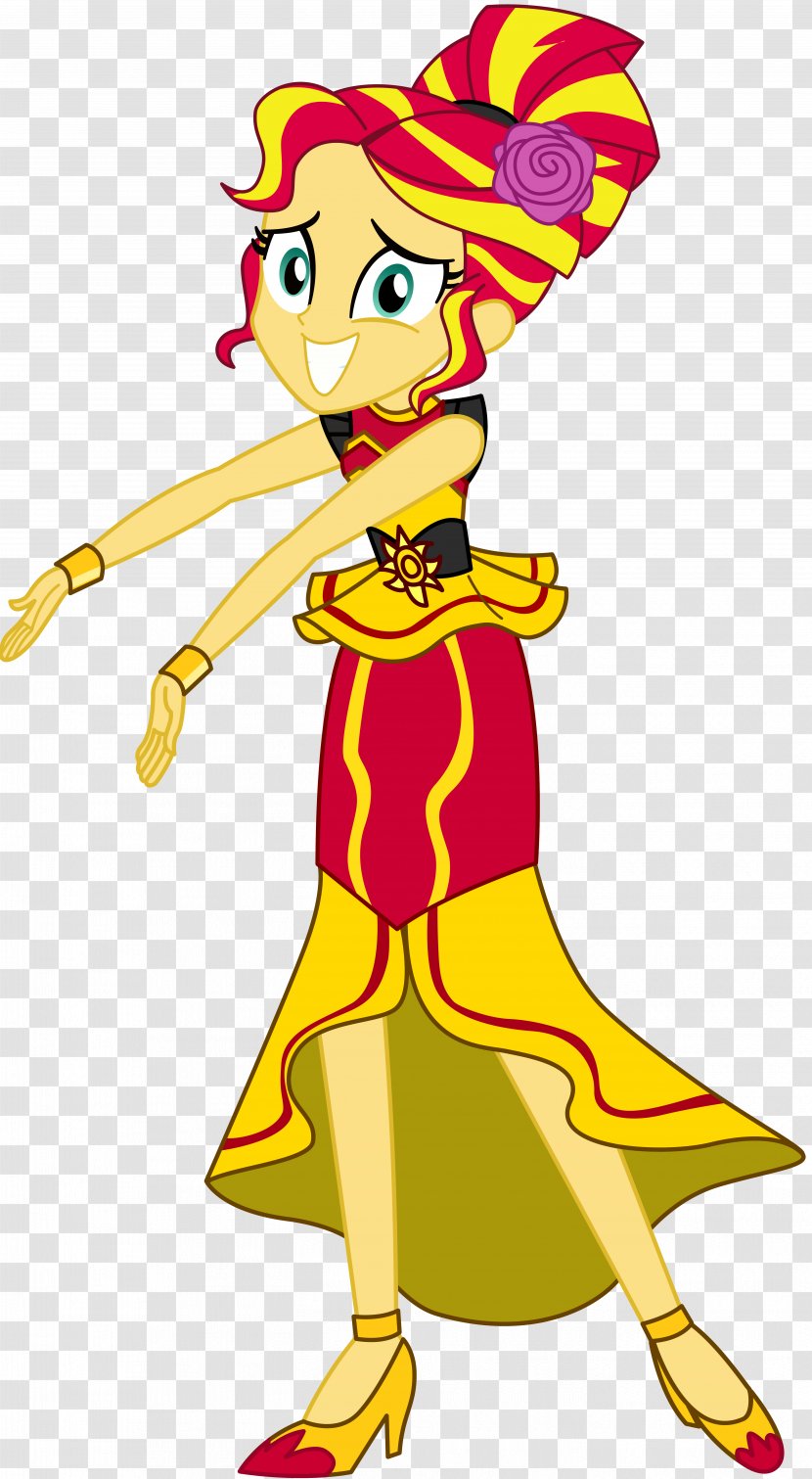 Sunset Shimmer Equestria Pony Fan Art - Yellow Transparent PNG