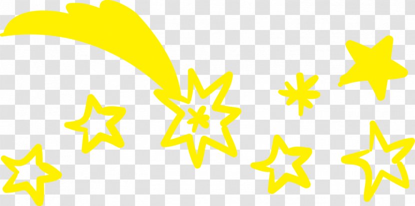 Yellow Area Star Pattern - Moon Stars Transparent PNG