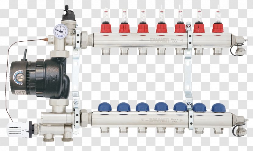 Underfloor Heating Manifold Pump - Pipe Transparent PNG