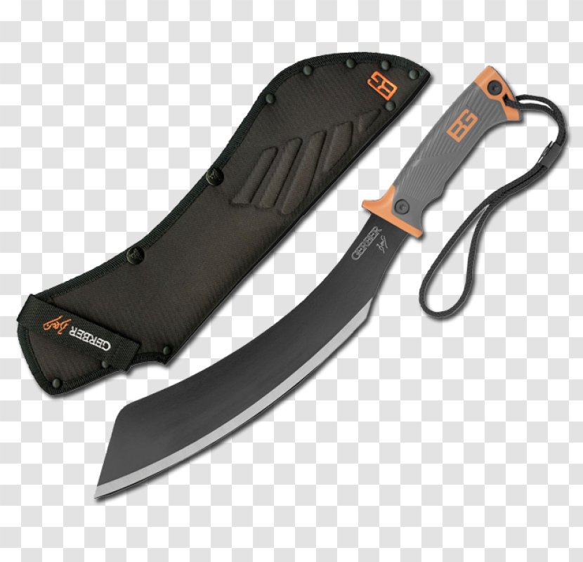 Machete Knife Parang Gerber Gear 31-001901 Bear Grylls Ultimate Pro - Bowie Transparent PNG