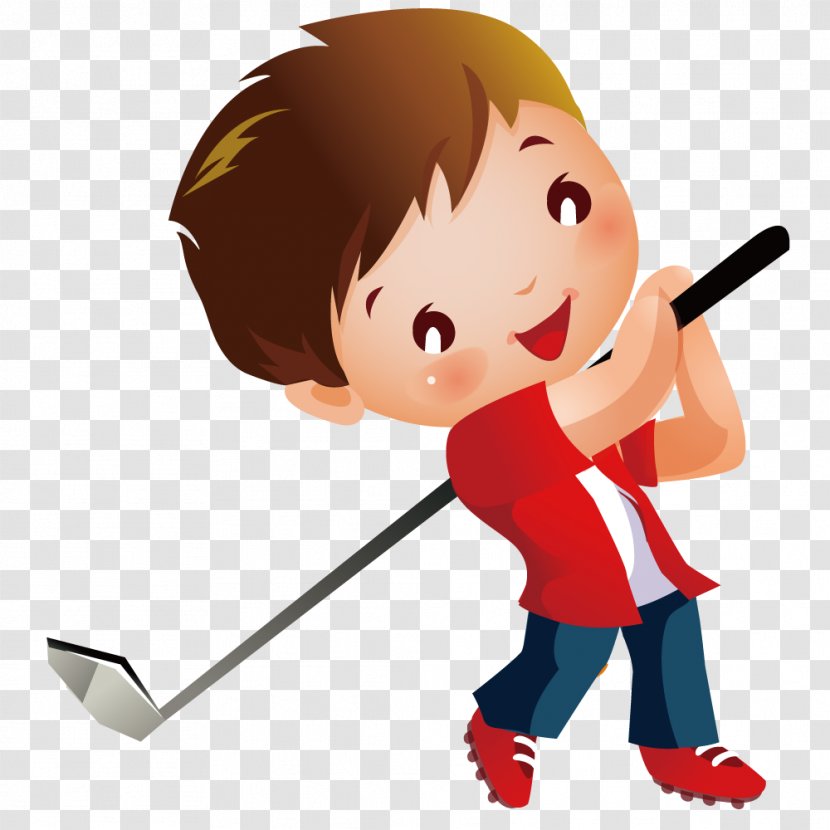 Miniature Golf Child Course Clip Art - Frame - Boy Playing Transparent PNG
