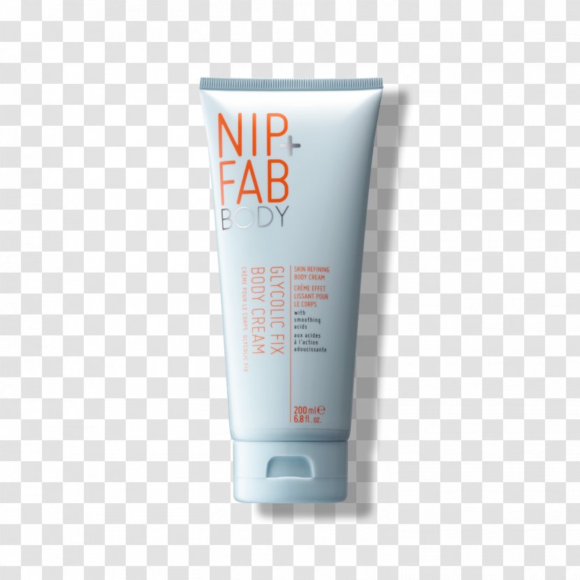 Lotion Nip + Fab Glycolic Fix Body Cream Acid Exfoliation Salicylic Transparent PNG