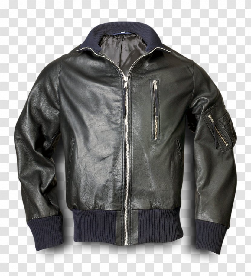 Leather Jacket Flight German Air Force - Military Transparent PNG