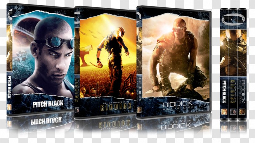 The Chronicles Of Riddick Film DVD Cover Art - Action Figure - Vin Diesel Transparent PNG