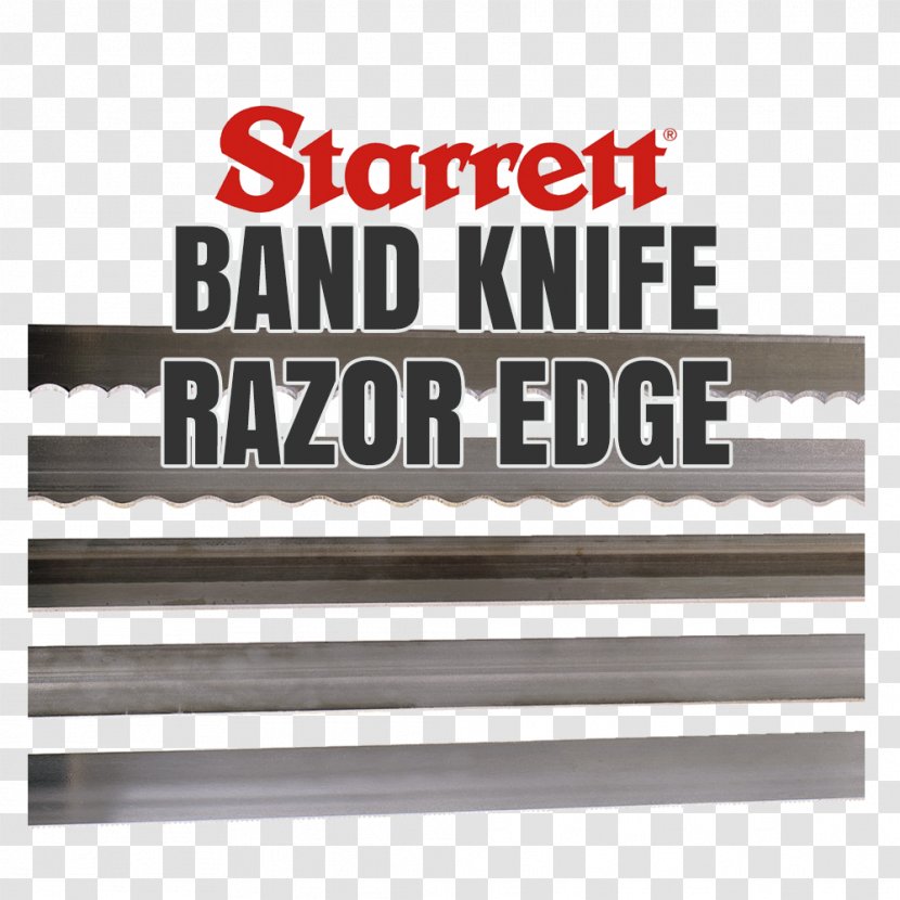 Knife Blade Band Saws L. S. Starrett Company - Text Transparent PNG