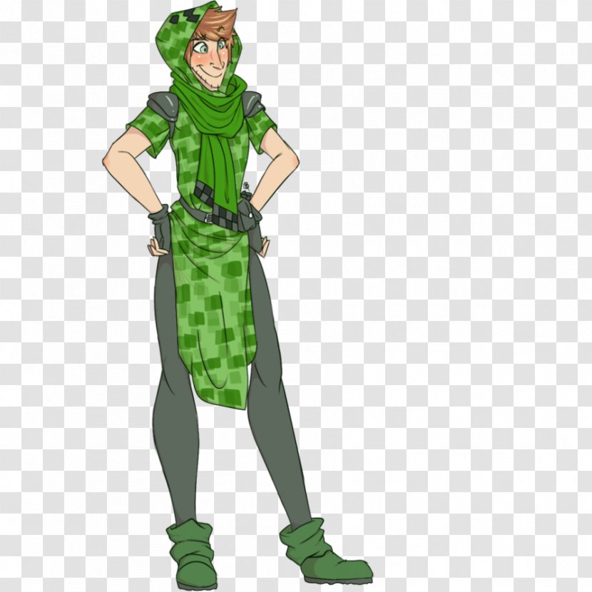 Minecraft Costume Design Fan Art Clothing - Gavin Free - Cute Wolf Drawings Transparent PNG