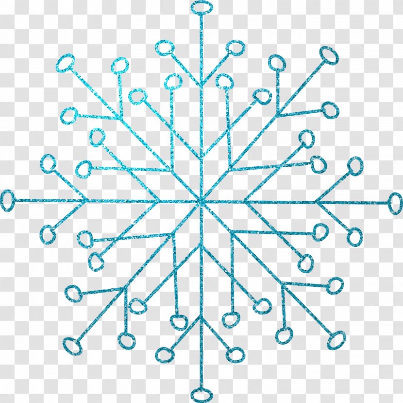 Snowflake Blue - Point - Creative Science And Technology Transparent PNG