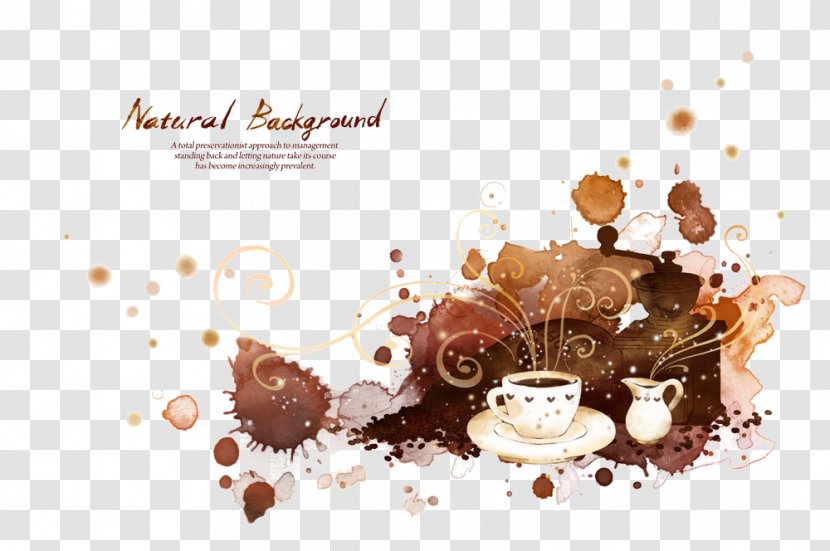 Coffee Paper Cafe - Torte - Pattern Background Transparent PNG