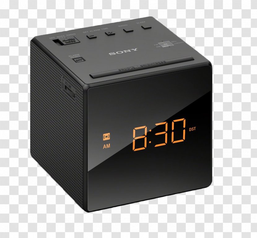 Alarm Clock Radio AM Broadcasting FM - Product Design - Sony Transparent PNG