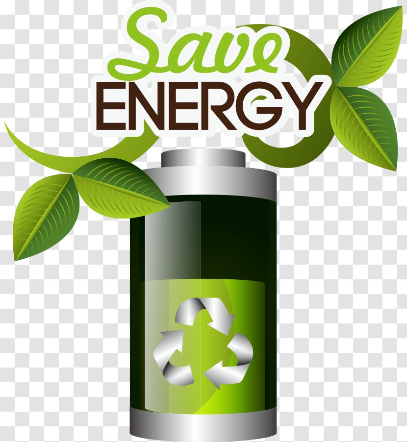 Energy Conservation Recycling Symbol - Concept - Vector Green Battery Transparent PNG