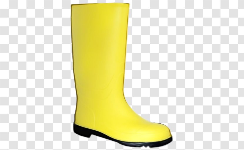 Footwear Yellow Rain Boot Shoe - Work Boots Transparent PNG